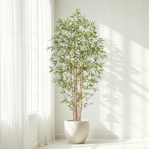 6 ft Artificial Bamboo Tree with Natural Trunks